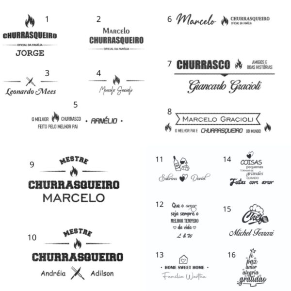 Kit Churrasco Personalizado Dia dos Pais – Tábua Grande + Faca - Image 8