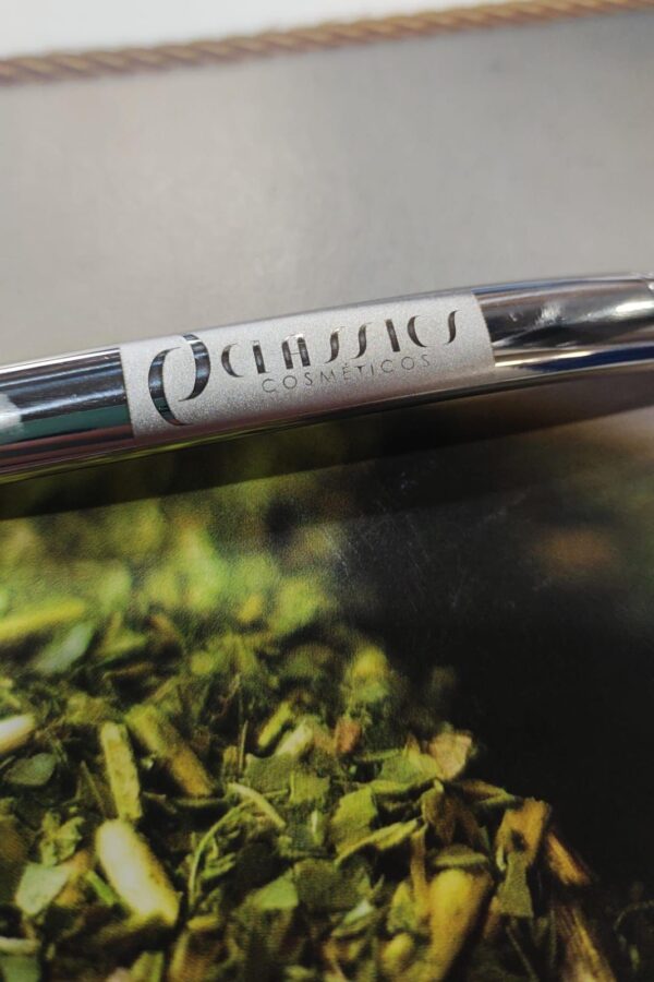 Bomba em inox 21cm ( valor para 10 unidades) personalizada