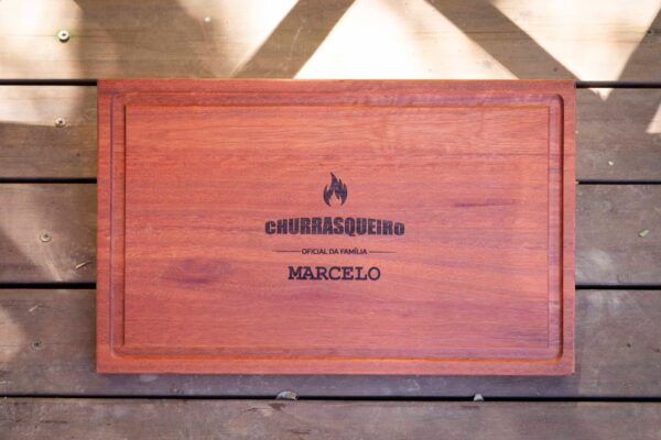 Tabua De Churrasco Personalizada 40x24x2.2cm