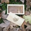 Carteira e chaveiro em corino/ personalizado (acompanha caixa de madeira para presentear) 6 gw 91