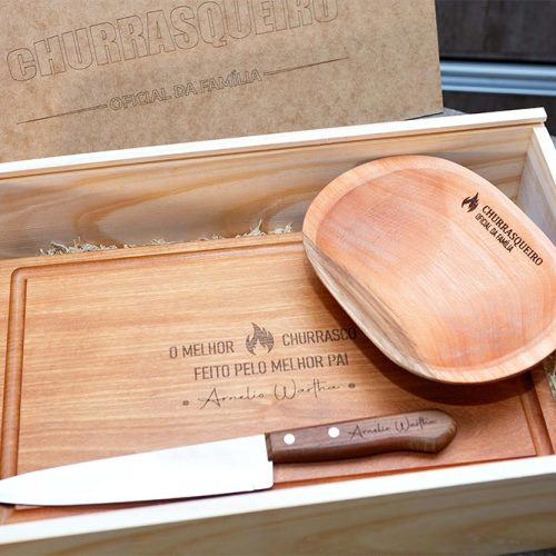 Kit Caixa, Tábua, Faca e Gamela Mini (1)
