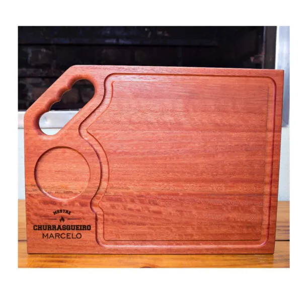 Tábua de corte personalizada 40x30x2.2cm com pegador