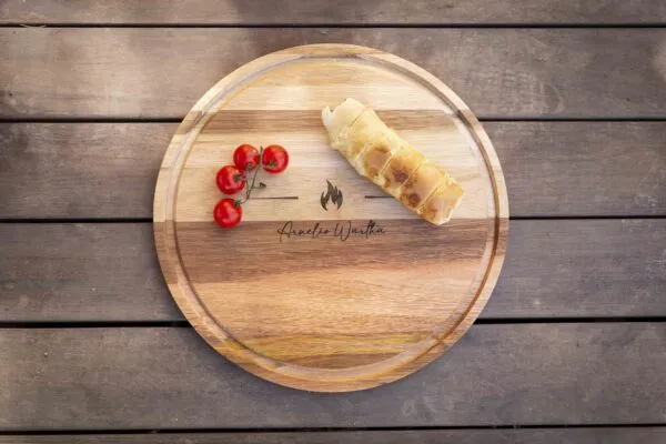 Tábua de Corte Redonda Personalizada 34cm — Perfeita para Churrasco, Petiscos e Outros Momentos Especiais! - Image 7
